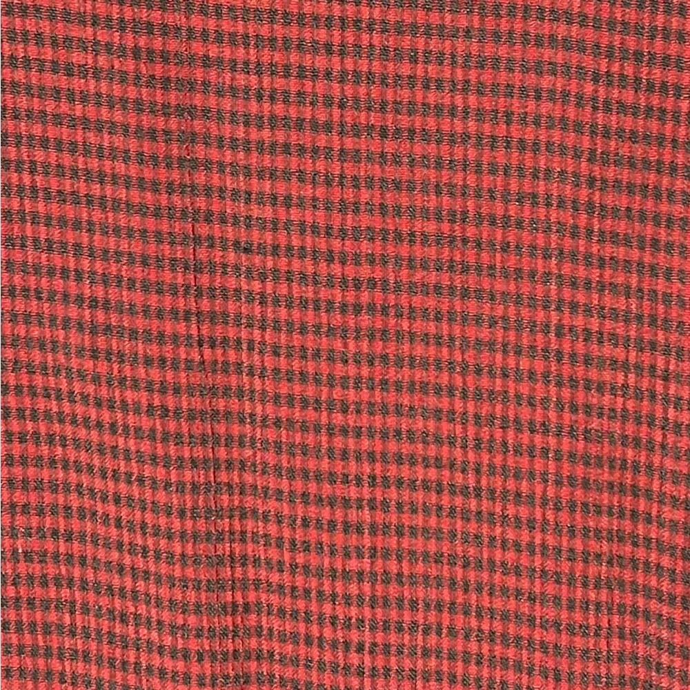 Vtg Cynthia Maxx Red Gingham Plaid Button Front Maxi Skirt Medium Academia USA